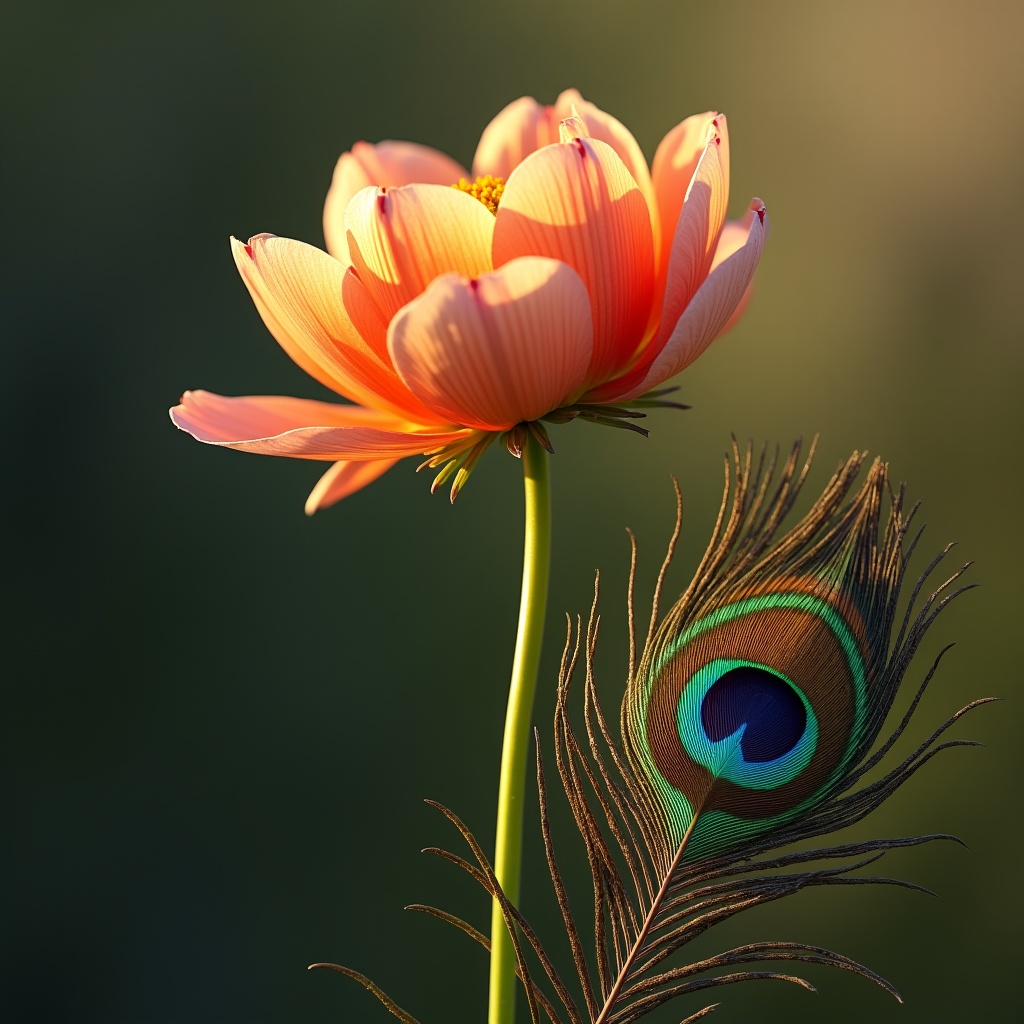 Autumn leaves falling from a great tree into still water, dissolving, while new buds form on the branches above — a cycle of appearing and disappearing