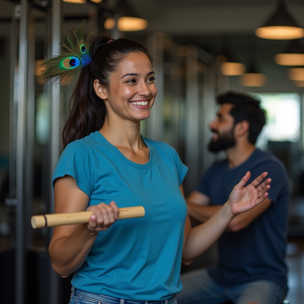 A person grimacing while drinking something bitter from a simple cup, then the next frame showing them radiant and at peace — the bitter path leading to genuine joy