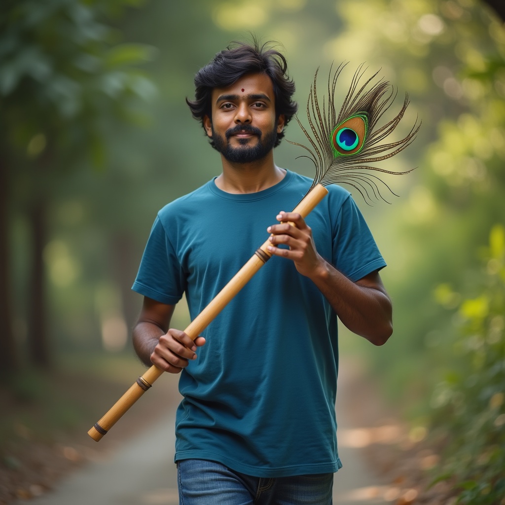 The moment of revelation — a cosmic form unfolding like a fractal, with countless eyes, mouths, and ornaments stretching beyond comprehension